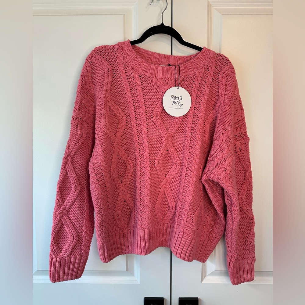 Princess Polly Women’s Anaya Oversized Sweater Pink NWT (Size S/M)